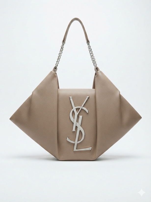 کیف YSL سایز بزرگ جنس چرم شرانگ واکس خور
